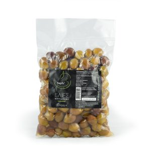 Ελιές Sapfo σε ξύδι και άλμη 500gr Vacuum