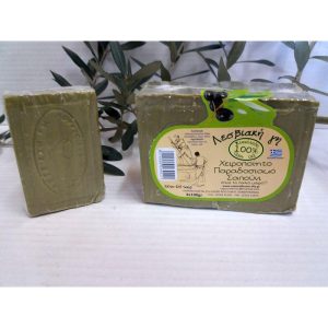 Σαπούνι Πράσινο "Λεσβιακή Γη" 4x100gr